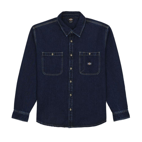 Dickies - Mechanic Dark Indigo Jeans Shirt - DK0A87PX - DARK/INDIGO
