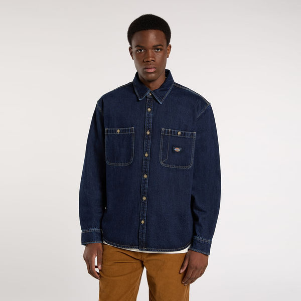 Dickies - Mechanic Dark Indigo Jeans Shirt - DK0A87PX - DARK/INDIGO