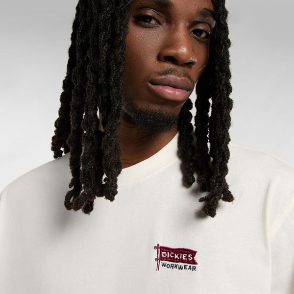 Dickies - Flag Egret T-Shirt - DK0A87QD - EGRET