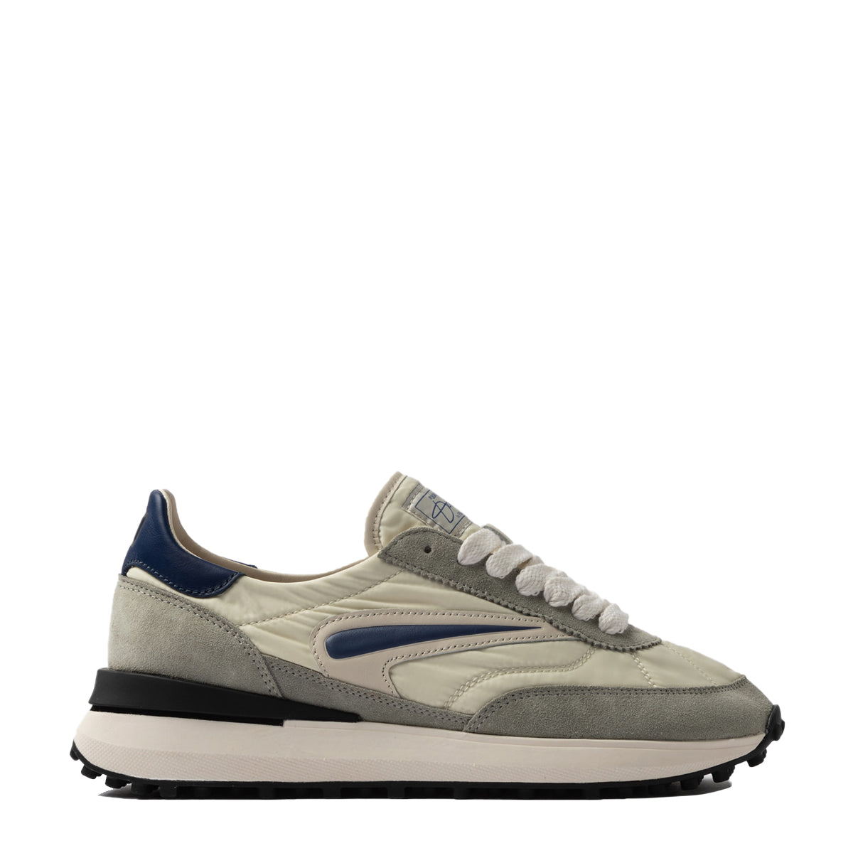 スニーカー DATE M421 AT NY WE Sneakers D.a.t.e athleta nylon and suede D.A.T.E. ATHLETA running sneakers in white nylon and brown