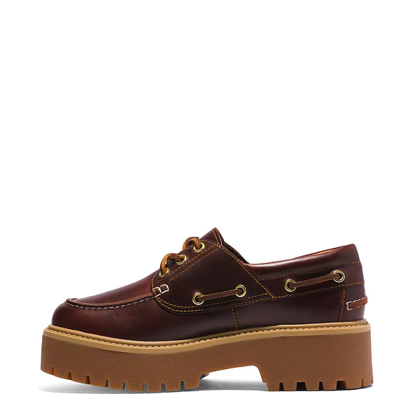 Timberland - Scarpa da barca con Plateau Stone Street Rootbeer - TB0A2QDM - ROOTBEER