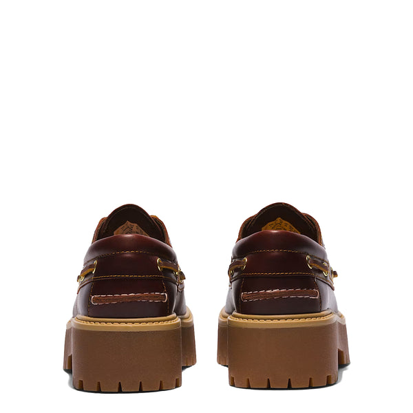 Timberland - Scarpa da barca con Plateau Stone Street Rootbeer - TB0A2QDM - ROOTBEER