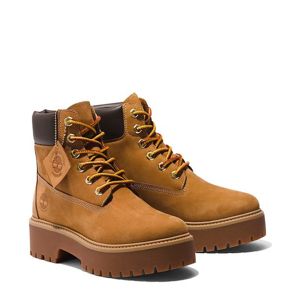 Timberland - Stivale Donna Premium con Plateau Stone Street 6-Inch Wheat - TB1A5RJD - WHEAT
