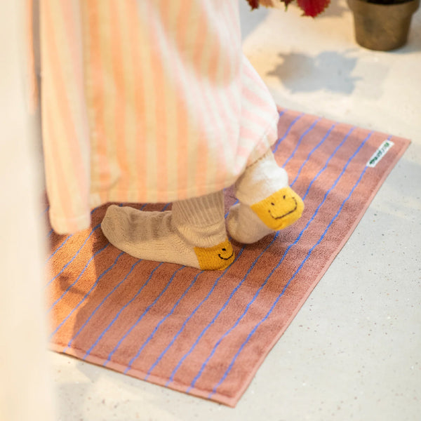 Bongusta - Naram Bath Mat Camel Ultramarine - BON66-002 - CAMEL/&/ULTRAMARINE