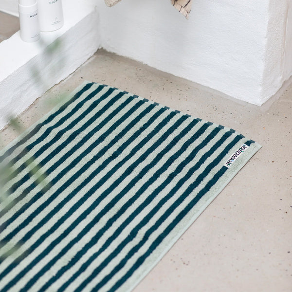 Bongusta - Naram Bath Mat Sea Foam Deep Teal - BON66-005 - SEA/FOAM/&/DEEP/TEAL