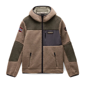 Napapijri - Felpa in pile Yupik Medium Beige - NP0A4GNS - MCD/MEDIUM/BEIGE