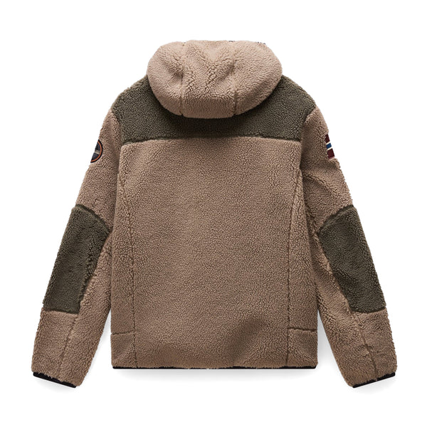 Napapijri - Felpa in pile Yupik Medium Beige - NP0A4GNS - MCD/MEDIUM/BEIGE