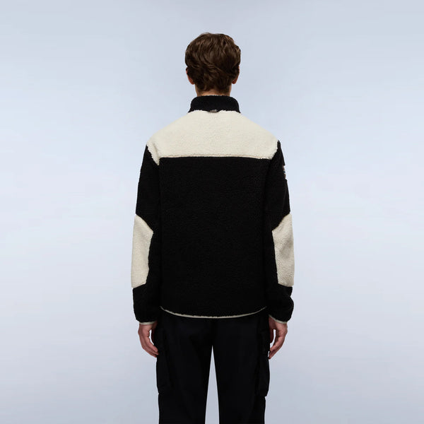 Napapijri - Felpa in pile Yupik Multicolour Black - NP0A4GNT - MCB/BLACK