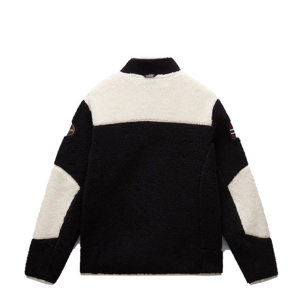 Napapijri - Felpa in pile Yupik Multicolour Black - NP0A4GNT - MCB/BLACK