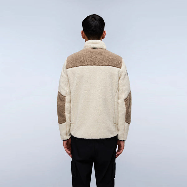 Napapijri - Felpa in pile Yupik Multicolour MQZ Natural - NP0A4GNT - MQZ/NATURAL