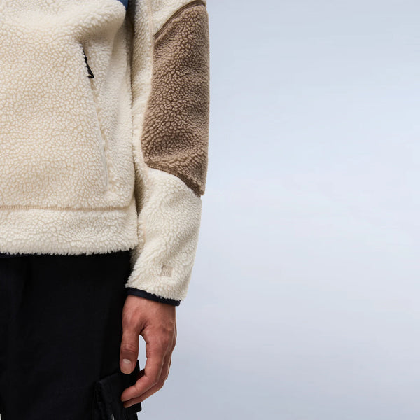 Napapijri - Felpa in pile Yupik Multicolour MQZ Natural - NP0A4GNT - MQZ/NATURAL