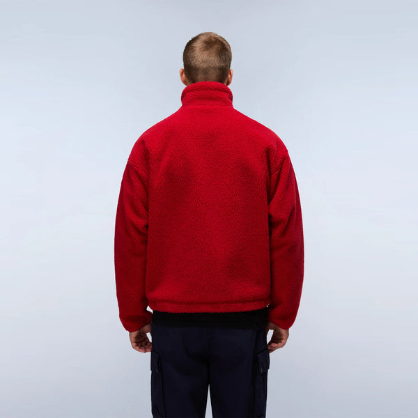 Napapijri - Felpa in pile Fiemme Medium Red - NP0A88TC - FZF/MEDIUM/RED