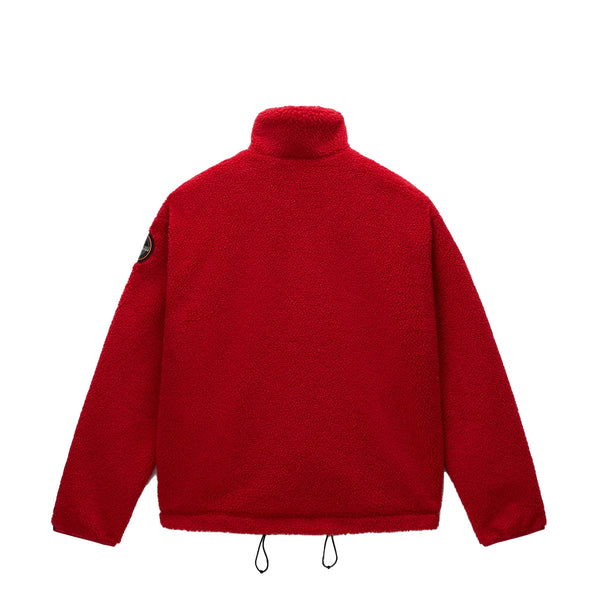 Napapijri - Felpa in pile Fiemme Medium Red - NP0A88TC - FZF/MEDIUM/RED