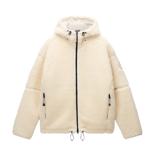 Napapijri - Felpa in pile Tires Beige Dimity - NP0A88YI - BEIGE/DIMITY