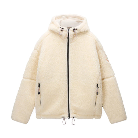 Napapijri - Felpa in pile Tires Beige Dimity - NP0A88YI - BEIGE/DIMITY