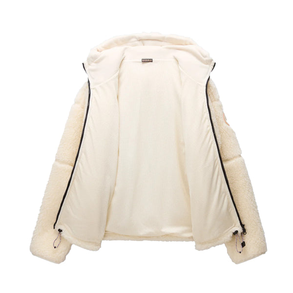 Napapijri - Felpa in pile Tires Beige Dimity - NP0A88YI - BEIGE/DIMITY
