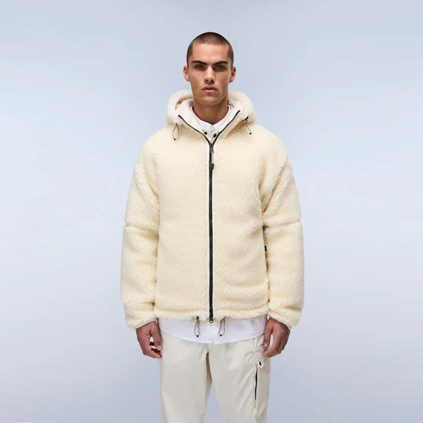 Napapijri - Felpa in pile Tires Beige Dimity - NP0A88YI - BEIGE/DIMITY
