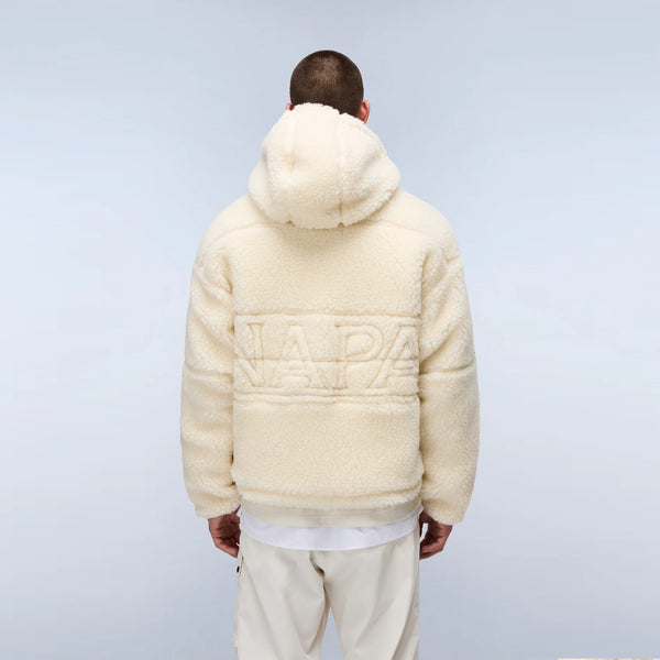 Napapijri - Felpa in pile Tires Beige Dimity - NP0A88YI - BEIGE/DIMITY