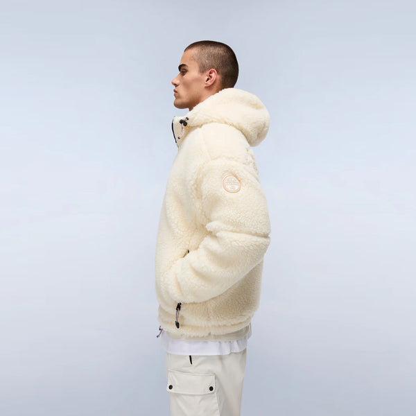 Napapijri - Felpa in pile Tires Beige Dimity - NP0A88YI - BEIGE/DIMITY
