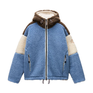 Napapijri - Felpa in pile Tires Light Blue - NP0A88YI - MQS/LIGHT/BLUE