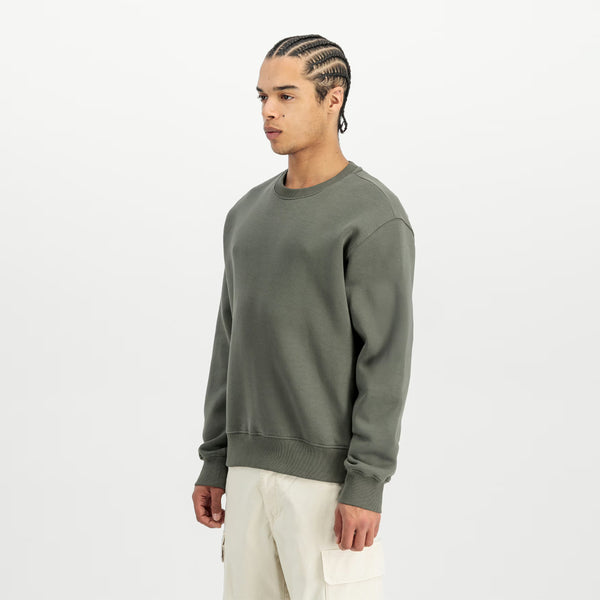 Alpha Industries - Felpa Label Backprint Dark Olive - 258307 - DARK/OLIVE