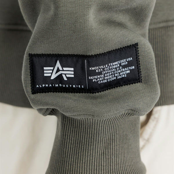 Alpha Industries - Felpa Label Backprint Dark Olive - 258307 - DARK/OLIVE