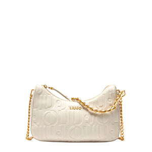 Liu Jo - Hobo Bag small with logo Cream - AA5056E0538 - CREAM