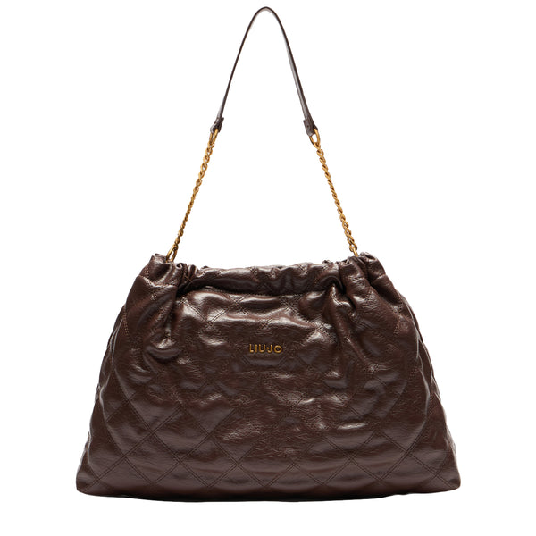 Liu Jo - Hobo bag medium matelassé Testa Moro - AA5062E0914 - T.MORO