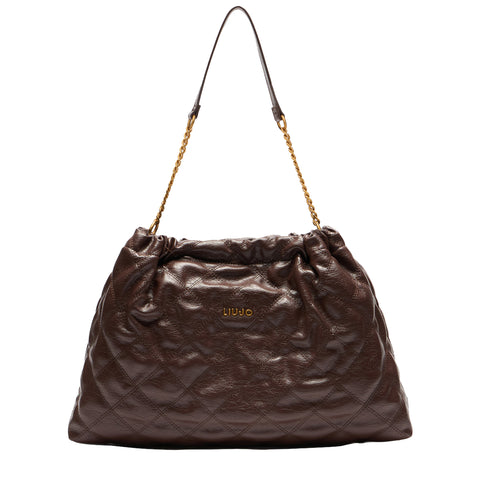 Liu Jo - Hobo bag medium matelassé Testa Moro - AA5062E0914 - T.MORO