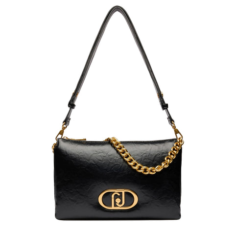 Liu Jo - LaPuffy medium Black Shoulder Bag - AA5141E0886 - BLACK