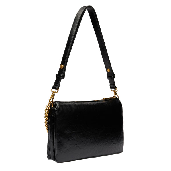 Liu Jo - LaPuffy medium Black Shoulder Bag - AA5141E0886 - BLACK