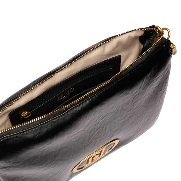 Liu Jo - LaPuffy medium Black Shoulder Bag - AA5141E0886 - BLACK