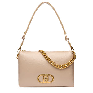 Liu Jo - LaPuffy medium Dark Sand Shoulder Bag - AA5141E0886 - DARK/SAND