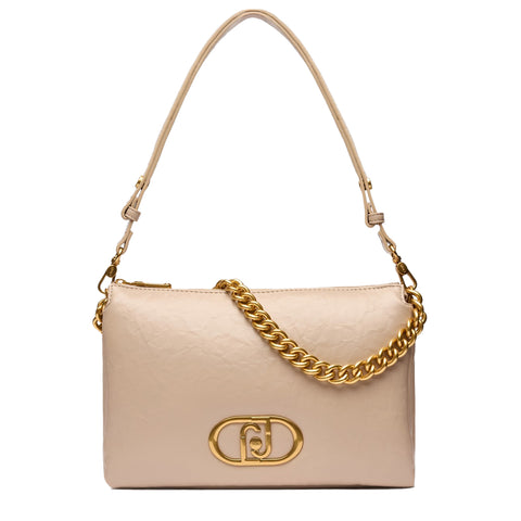 Liu Jo - LaPuffy medium Dark Sand Shoulder Bag - AA5141E0886 - DARK/SAND