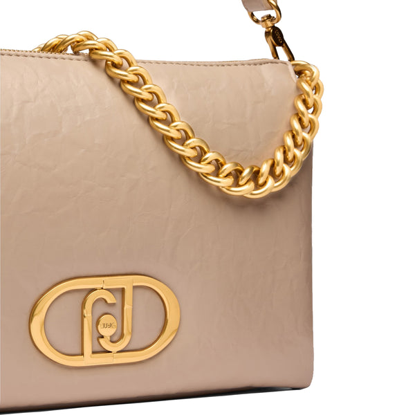 Liu Jo - LaPuffy medium Dark Sand Shoulder Bag - AA5141E0886 - DARK/SAND