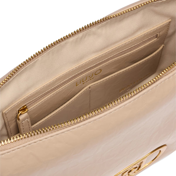 Liu Jo - LaPuffy medium Dark Sand Shoulder Bag - AA5141E0886 - DARK/SAND
