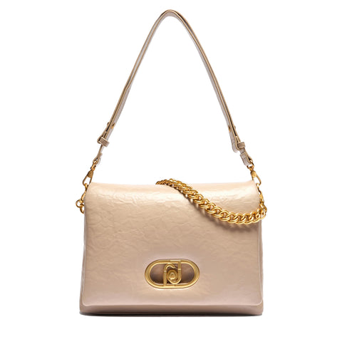 Liu Jo - LaPuffy Dark Sand Shoulder Bag - AA5147E0886 - DARK/SAND