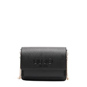 Liu Jo - Medium Black Crossbody Bag with chain - AA5152E0087 - BLACK