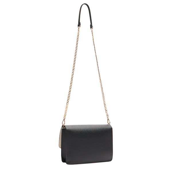 Liu Jo - Medium Black Crossbody Bag with chain - AA5152E0087 - BLACK