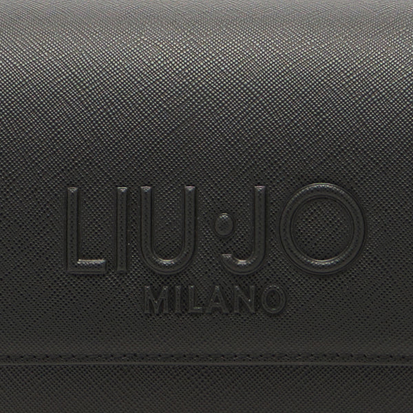 Liu Jo - Medium Black Crossbody Bag with chain - AA5152E0087 - BLACK