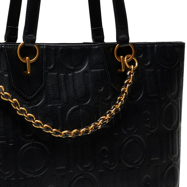Liu Jo - Tote bag medium with logo Black - AA5197E0538 - BLACK