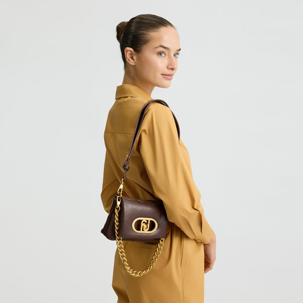Liu Jo - LaPuffy Testa Moro Shoulder Bag - AA5269E0886 - T.MORO