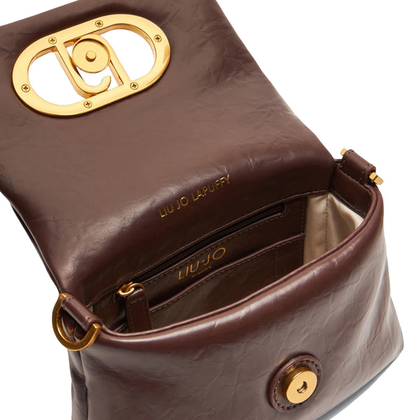 Liu Jo - LaPuffy Testa Moro Shoulder Bag - AA5269E0886 - T.MORO