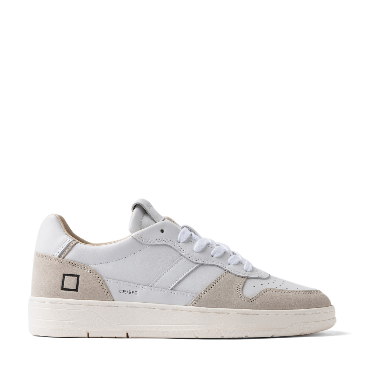 D.A.T.E. - Court 2.0 Basic White Beige Sneakers - M431-C2-BA - WHITE-BEIGE