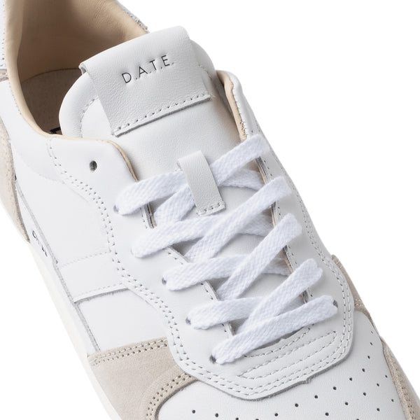 D.A.T.E. - Court 2.0 Basic White Beige Sneakers - M431-C2-BA - WHITE-BEIGE