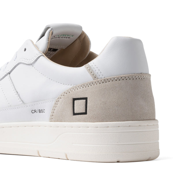 D.A.T.E. - Court 2.0 Basic White Beige Sneakers - M431-C2-BA - WHITE-BEIGE