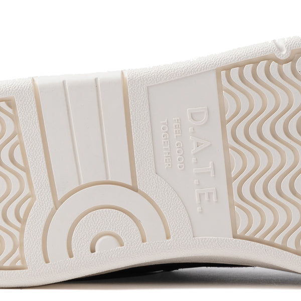 D.A.T.E. - Court 2.0 Basic White Beige Sneakers - M431-C2-BA - WHITE-BEIGE