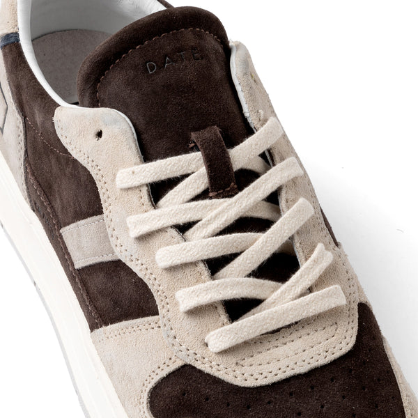 D.A.T.E. - Court 2.0 Vintage Chocolate Sneakers - M431-C2-VN - CHOCOLATE