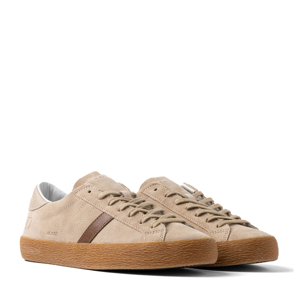 D.A.T.E. - Hill Low Suede Beige Sneakers - M431-HL-SD - BEIGE
