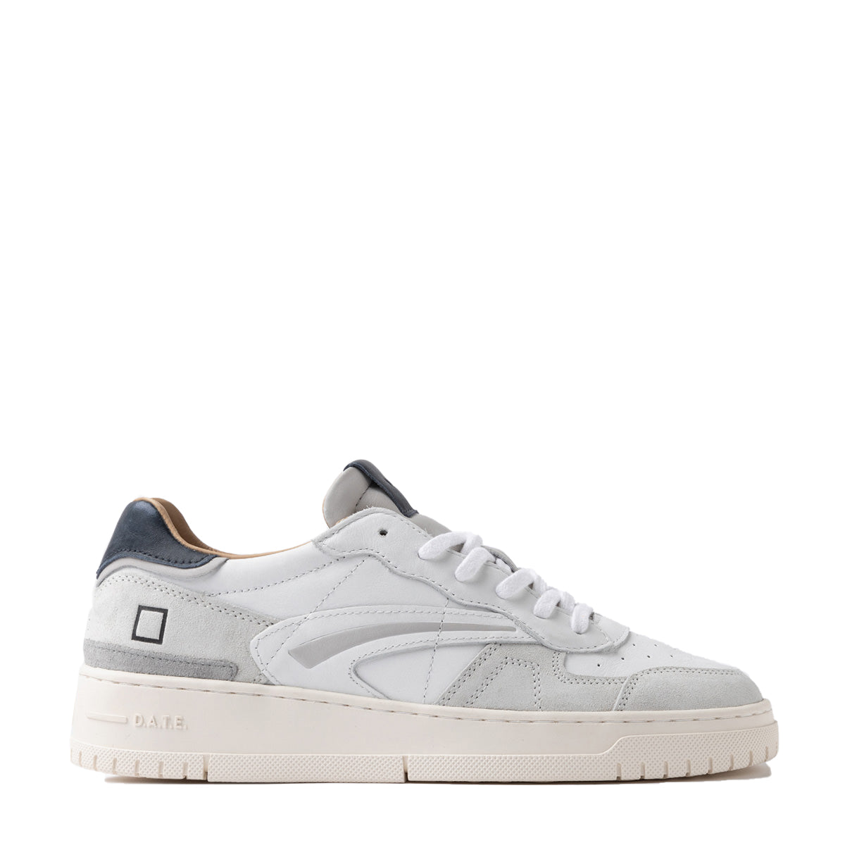 D.A.T.E. - Sneakers Torneo Pure Vintage White Blue - M431-TP-VC - WHITE-BLUE